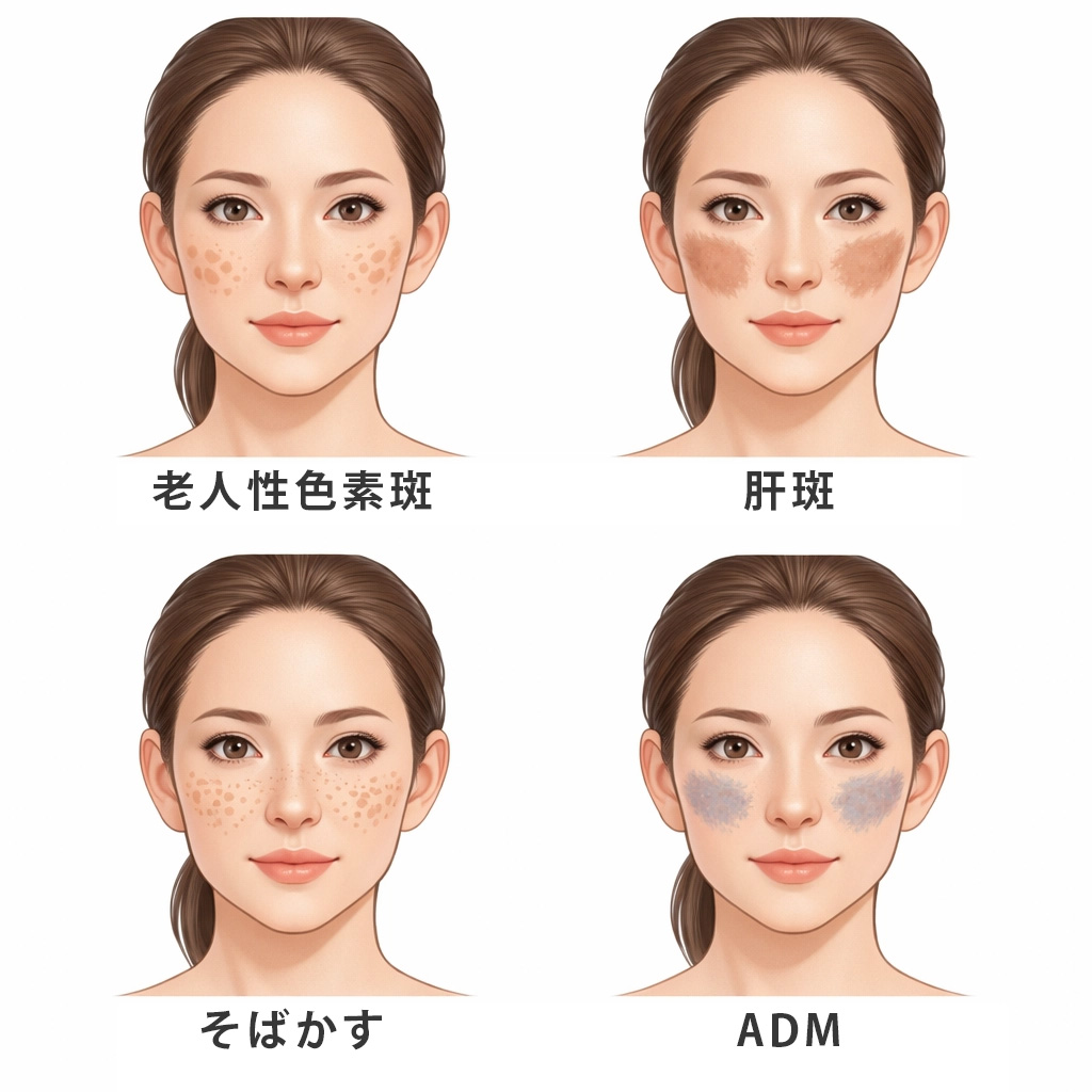 シミの種類と見分け方
